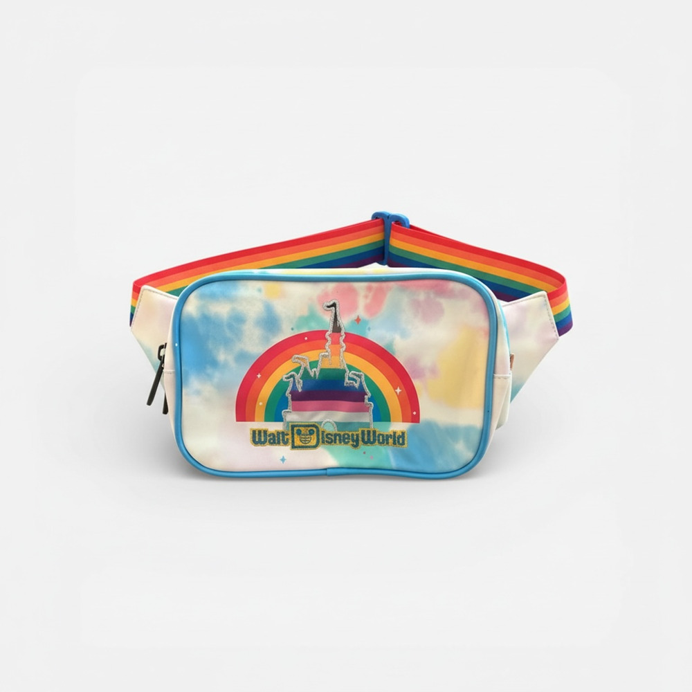 NWT Disney Pride Collection Walt Disney World Castle Fanny Pack Belt Bag